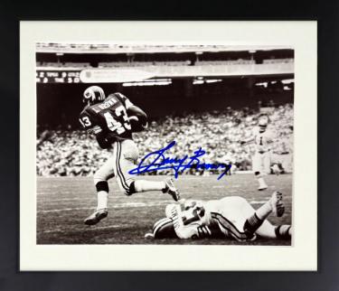 Larry Brown Autographed Washington Vintage B&W 8 x 10 Photograph Custom Framing- COA (1972 MVP)-Powers Sports Memorabilia