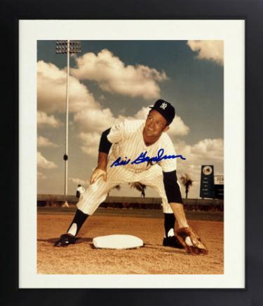 Billy Gardner Autographed New York Yankees MLB Licensed 8 x 10 Photograph Custom Framing- COA (1954/1961 WS Champ)-Powers Sports Memorabilia