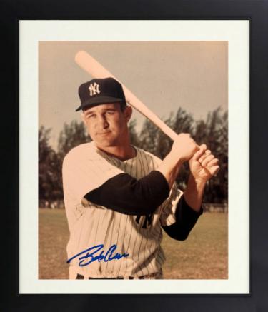 Bob Cerv Autographed New York Yankees 8 x 10 Photograph Custom Framing- COA (WS Champ)-Powers Sports Memorabilia