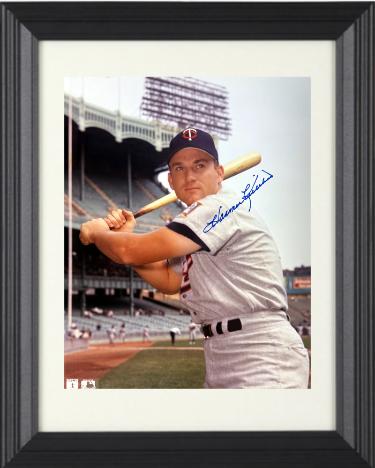 Harmon Killebrew Autographed Minnesota Twins MLB Licensed 8 x 10 Photograph Custom Framing- COA/Show Ticket/Photograph (HOF)-Powers Sports Memorabilia
