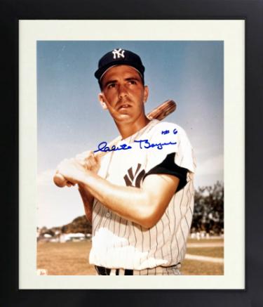 Clete Boyer Autographed New York Yankees MLB Licensed 8 x 10 Photograph #6 minor dings Custom Framing- COA-Powers Sports Memorabilia