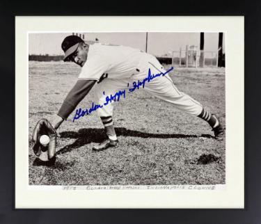 Gordon Hoppy Hopkins Autographed Indianapolis Clowns Negro League 8 x 10 Photograph minor dings Custom Framing- Collector's Showcase COA-Powers Sports Memorabilia