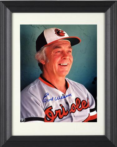 Earl Weaver Autographed Baltimore Orioles MLB Licensed 8 x 10 Photograph minor dings Custom Framing- Tuff Stuff LOA/Show Ticket (HOF/Coach)-Powers Sports Memorabilia