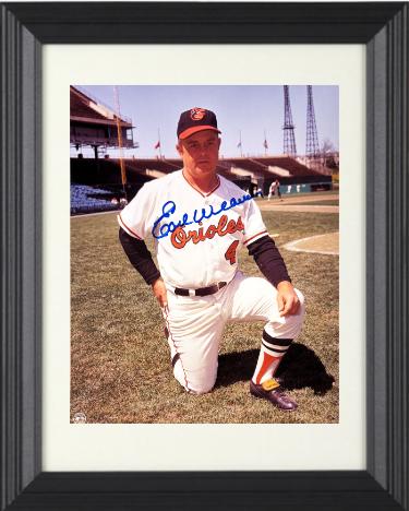 Earl Weaver Autographed Baltimore Orioles MLB Licensed 8 x 10 Photograph minor dings Custom Framing- Tuff Stuff LOA/Show Ticket (HOF/Coach) - CTBL_f43601-Powers Sports Memorabilia