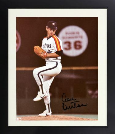 Don Sutton Autographed Houston Astros MLB Licensed 8 x 10 Photograph minor dings Custom Framing- Tuff Stuff COA (HOF)-Powers Sports Memorabilia