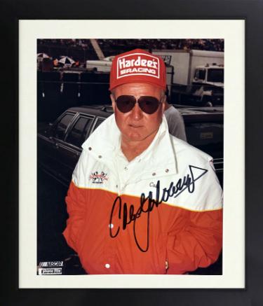 Cale Yarborough Autographed NASCAR Licensed Winston Cup 8 x 10 Photograph minor dings Custom Framing- COA-Powers Sports Memorabilia