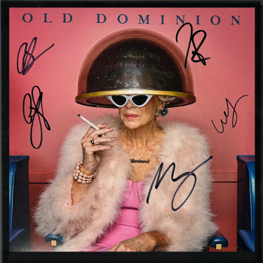 Old Dominion Band Autographed 2025 Barbara Album Blush Pink Vinyl Record LP Custom Framing– COA Matthew Ramsey/Rosen/Sellers/Sprung - CTBL_f43734-Powers Sports Memorabilia