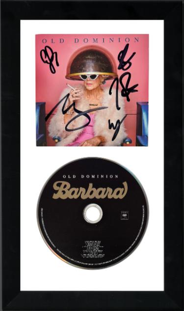 Old Dominion Band Autographed 2025 Barbara Album Cover Booklet with CD Custom Framing– COA Matthew Ramsey/Rosen/Sellers/Sprung/Tursi-Powers Sports Memorabilia