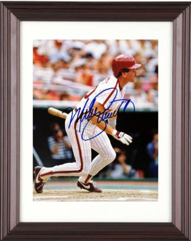 Mike Schmidt Autographed Philadelphia Phillies MLB Licensed 8 x 10 Photograph Custom Framing- Ken Goldin, The Score Board, Inc COA (HOF)-Powers Sports Memorabilia