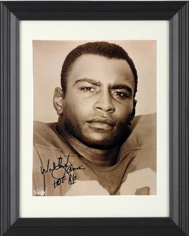 Willie Lanier Autographed Kansas City Chiefs NFL Licensed 8 x 10 Photograph HOF 86 minor dings Custom Framing- COA-Powers Sports Memorabilia