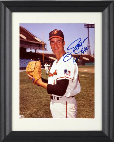 Jim Palmer Autographed Baltimore Orioles MLB Licensed 8 x 10 Photograph HOF 1990 minor dings Custom Framing- COA-Powers Sports Memorabilia