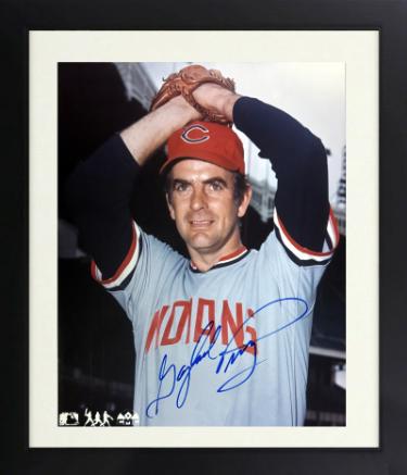 Gaylord Perry Autographed Cincinnati Reds MLB Licensed 8 x 10 Photograph minor dings Custom Framing- COA (HOF)-Powers Sports Memorabilia