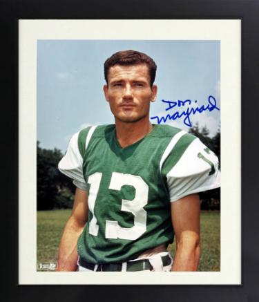 Don Maynard Autographed New York Jets NFL Licensed 8 x 10 Photograph Custom Framing- COA (HOF/Show Ticket)-Powers Sports Memorabilia