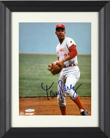 Tony Perez Autographed Cincinnati Reds MLB Licensed 8 x 10 Photograph Custom Framing- Sports World Collectibles #A32694/COA (HOF)-Powers Sports Memorabilia