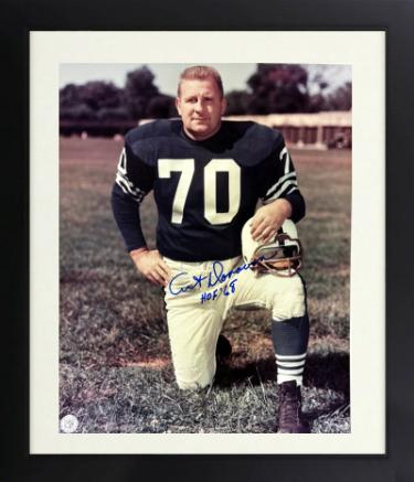 Art Donovan Autographed Baltimore Colts NFL Licensed 8 x 10 Photograph HOF 68 minor dings Custom Framing- COA-Powers Sports Memorabilia