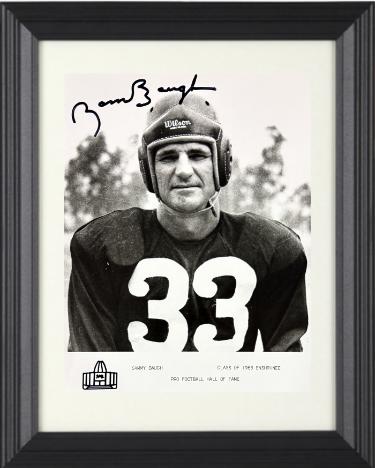 Sam/Sammy Baugh Autographed HOF Enshrinee Class of 1963 B&W 8 x 10 Photograph minor dings Custom Framing- COA (TCU/Washington)-Powers Sports Memorabilia