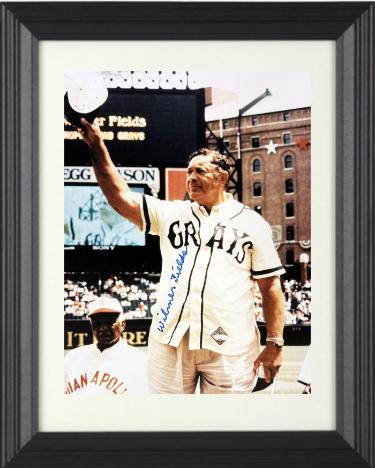 Wilmer Fields Autographed Homestead Grays Negro League 8 x 10 Photograph Custom Framing- COA-Powers Sports Memorabilia