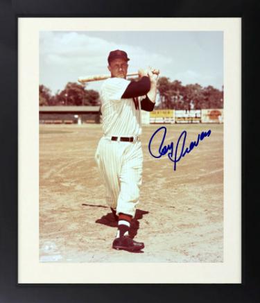 Roy Sievers Autographed Washington Senators MLB 8 x 10 Photograph Custom Framing minor dings- COA (49 ROY)-Powers Sports Memorabilia