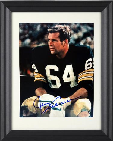 Jerry Kramer Autographed Green Bay Packers 8 x 10 Photograph minor dings Custom Framing- COA (HOF)-Powers Sports Memorabilia