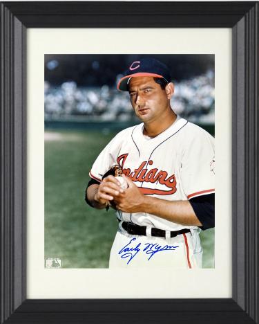 Early Wynn Autographed Cleveland MLB Licensed 8 x 10 Photograph minor dings Custom Framing- COA (HOF/CY/9XAS)-Powers Sports Memorabilia