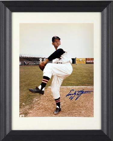 Early Wynn Autographed Chicago White Sox MLB Licensed 8 x 10 Photograph minor dings Custom Framing- COA (HOF/CY/9XAS)-Powers Sports Memorabilia