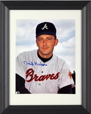 Phil Niekro Autographed Atlanta Braves MLB 8 x 10 Photograph minor dings Custom Framing- COA (HOF/318 Wins)-Powers Sports Memorabilia