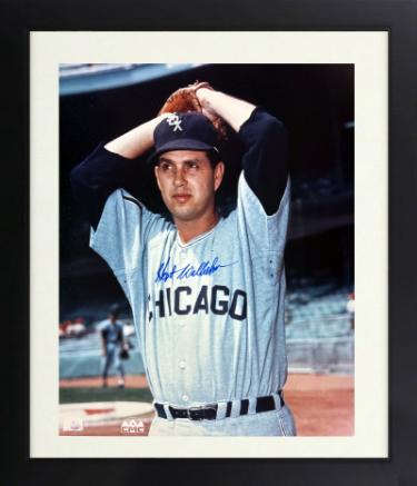 Hoyt Wilhelm Autographed Chicago White Sox MLB Licensed 8 x 10 Photograph minor dings Custom Framing- COA/Ticket (HOF)-Powers Sports Memorabilia