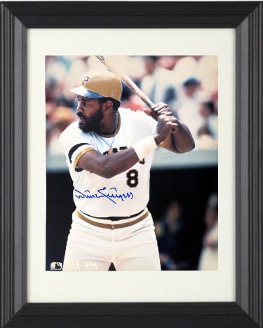 Willie Stargell Autographed Pittsburgh Pirates MLB Licensed 8 x 10 Photograph minor dings Custom Framing- COA (HOF) - CTBL_f44041-Powers Sports Memorabilia