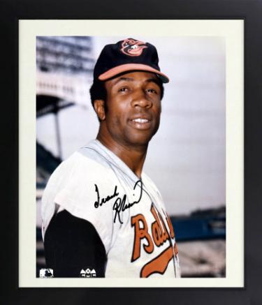 Frank Robinson Autographed Baltimore Orioles MLB Licensed 8 x 10 Photograph Custom Framing- Tuff Stuff COA (HOF/TC) - CTBL_f44062-Powers Sports Memorabilia