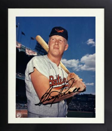 Boog Powell Autographed Baltimore Orioles MLB Licensed 8 x 10 Photograph minor dings Custom Framing- COA (AL MVP)-Powers Sports Memorabilia