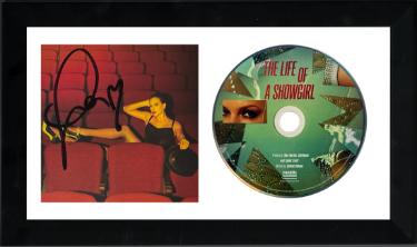 Taylor Swift 2025 The Life of a Showgirl CD Autographed 4.75x4.75 Photograph Art Card #4 with Heart 6.5x12 Custom Framing- Beckett Review - CTBL_f44190-Powers Sports Memorabilia