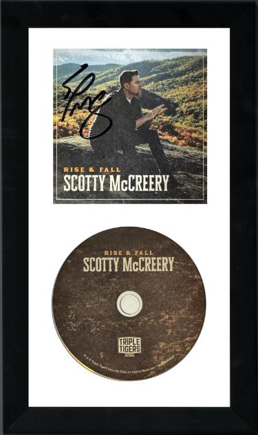 Scotty McCreery Autographed 2024 Rise & Fall Album Cover Booklet/CD & Case Custom Framing- COA - CTBL_f44411-Powers Sports Memorabilia