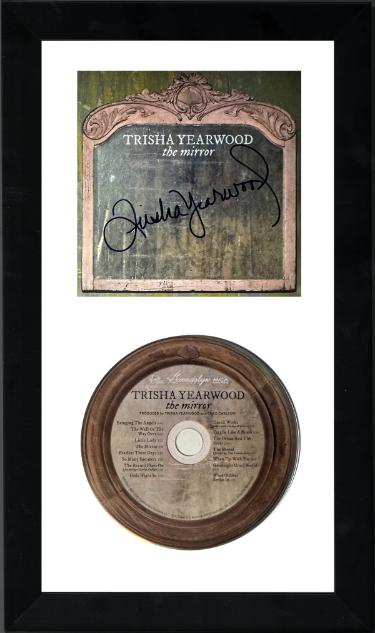 Trisha Yearwood Autographed 2025 The Mirror 4.75x4.75 Art Card Insert/Album Cover/CD Custom Framing- COA - CTBL_f44421-Powers Sports Memorabilia