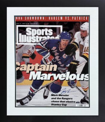 Mark Messier Autographed 1994 Sports Illustrated New York Rangers Cover 16 x 20 Photograph/Captain Marvelous/6/13/94 Custom Framing STEINER-Powers Sports Memorabilia