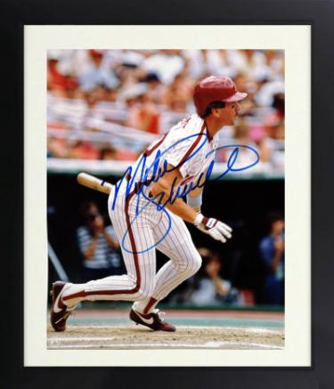 Mike Schmidt Autographed Philadelphia Phillies MLB 8 x 10 Photograph minor dings Custom Framing- Ken Goldin, The Score Board, Inc COA (HOF)-Powers Sports Memorabilia