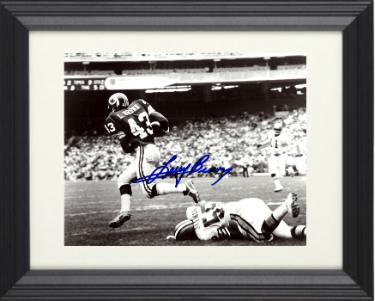 Larry Brown Autographed Washington Vintage B&W 8 x 10 Photograph Custom Framing- COA (1972 MVP) - CTBL_f45101-Powers Sports Memorabilia