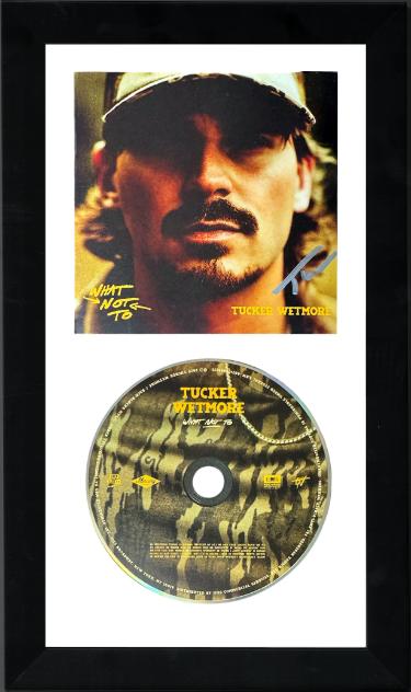 Tucker Wetmore Autographed 2025 What Not To Album Cover Booklet with CD 6.5x12 Custom Framing– COA-Powers Sports Memorabilia