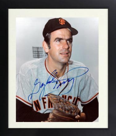Gaylord Perry Autographed San Francisco Giants MLB Licensed 8 x 10 Photograph Custom Framing- COA (HOF/2X CY/5X AS)-Powers Sports Memorabilia