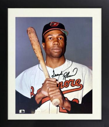 Frank Robinson Autographed Baltimore Orioles MLB Licensed 8 x 10 Photograph Custom Framing- Tuff Stuff COA (HOF/TC) - CTBL_f45264-Powers Sports Memorabilia