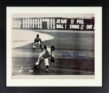 Don Larsen Autographed New York Yankees 1956 World Series Perfect Game MLB Licensed 8 x 10 Photograph imperfect Custom Framing- COA - CTBL_f45476-Powers Sports Memorabilia