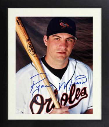 Ryan Minor Autographed Baltimore Orioles MLB Licensed 8 x 10 Photograph Custom Framing- COA/Show Ticket-Powers Sports Memorabilia