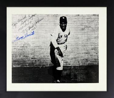 Gene Smith Autographed New York Black Yankees Negro League 8 x 10 Photograph Custom Framing-COA/Show Ticket-Powers Sports Memorabilia