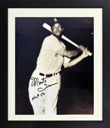 Monte Irvin Autographed New York Giants 8 x 10 Photograph with HOF 73 imperfect Custom Framing- COA/Ticket-Powers Sports Memorabilia
