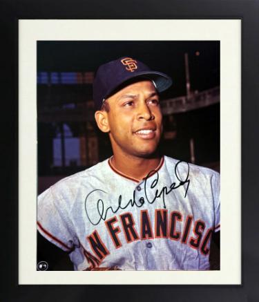 Orlando Cepeda Autographed Giants MLB Licensed 8 x 10 Photograph imperfect Custom Framing- COA (HOF)-Powers Sports Memorabilia