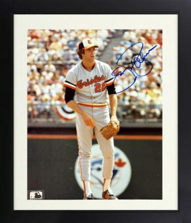 Jim Palmer Autographed Baltimore Orioles MLB 8 x 10 Photograph imperfect Custom Framing- NFL Alumni COA (HOF/3XCY/6X AS)-Powers Sports Memorabilia