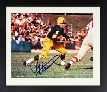 Paul Hornung Autographed Green Bay Packers 8 x 10 Photograph imperfect Custom Framing- Tuff Stuff COA/HOF-Powers Sports Memorabilia