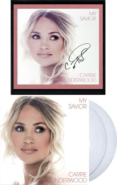 Carrie Underwood Autographed 2021 My Savior 11x11 Art Insert LP/Vinyl/Record Custom Framing- COA/NEW-Powers Sports Memorabilia