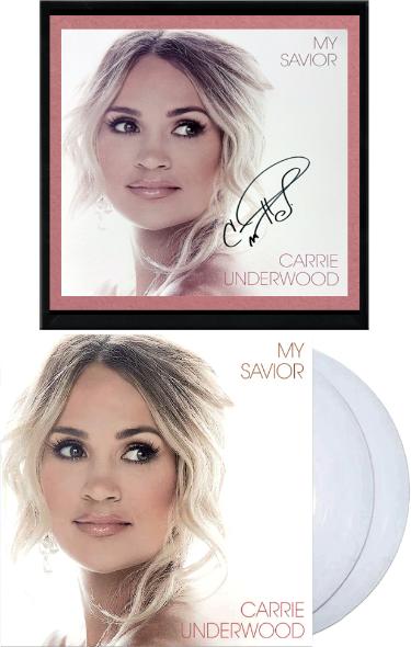 Carrie Underwood Autographed 2021 My Savior 11x11 Art Insert LP/Vinyl/Record Custom Framing- COA/NEW - CTBL_f45857-Powers Sports Memorabilia