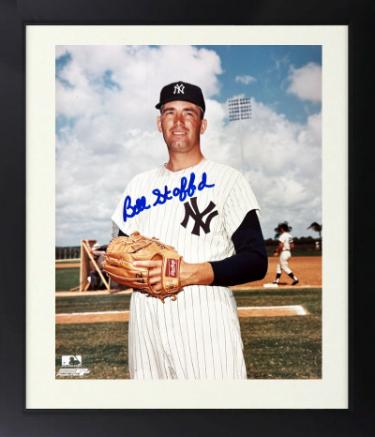 Bill Stafford Autographed New York Yankees MLB 8 x 10 Photograph Custom Framing imperfect-COA (2X WS Champ)-Powers Sports Memorabilia
