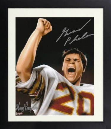 Gerard Phelan Autographed 1984 Boston College 8 x 10 Lithograph Custom Framing- COA (Miracle In Miami)-Powers Sports Memorabilia
